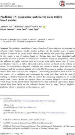 Predicting TV programme audience by using twitter based metrics - FloRe