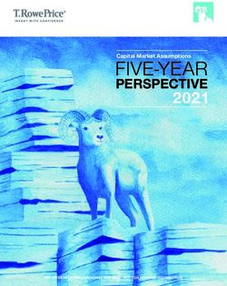 FIVE-YEAR 2021 PERSPECTIVE - FOR INVESTMENT PROFESSIONAL USE ONLY. NOT FOR FURTHER DISTRIBUTION - T. Rowe Price
