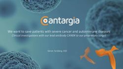 We want to save patients with severe cancer and autoimmune diseases - Clinical investigations with our lead antibody CAN04 to our proprietary ...