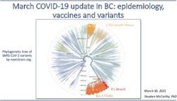 MARCH COVID-19 UPDATE IN BC: EPIDEMIOLOGY, VACCINES AND VARIANTS - PHYLOGENETIC TREE OF SARS-COV-2 VARIANTS BY NEXTSTRAIN.ORG - THE UNIVERSITY OF ...