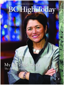 My BC High Story The capstone of my vocation - THE MAGAZINE OF BOSTON COLLEGE HIGH SCHOOL