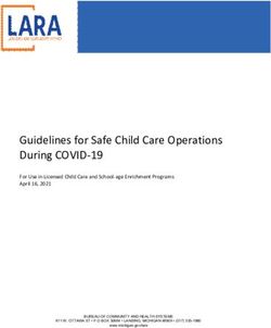 Guidelines for Safe Child Care Operations During COVID-19