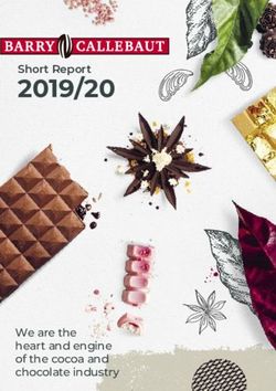 2019/20 Short Report - We are the heart and engine of the cocoa and chocolate industry - Barry Callebaut