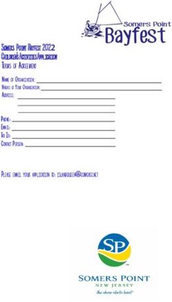 Somers Point Bayfest 2022 Children's Activities Application Terms of Agreement - Name of Organization: Nature of Your Organization