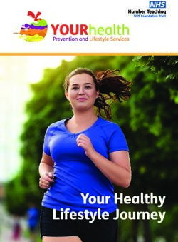 Your Healthy Lifestyle Journey - Health Trainers