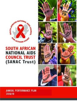 SOUTH AFRICAN NATIONAL AIDS COUNCIL TRUST - (SANAC Trust) - South African National AIDS Council Trust