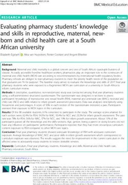 Evaluating pharmacy students' knowledge and skills in reproductive, maternal, new- born and child health care at a South African university