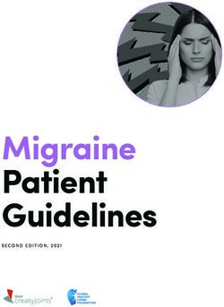 Migraine Patient Guidelines - SECOND EDITION, 2021 - Global Healthy Living Foundation