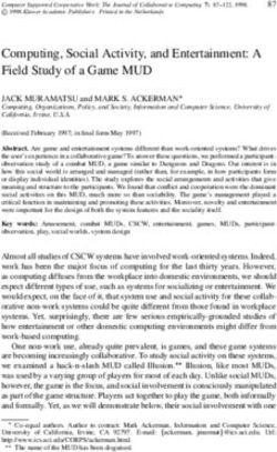 Computing, Social Activity, and Entertainment: A Field Study of a Game MUD