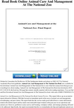 Read Book Online Animal Care And Management At The National Zoo