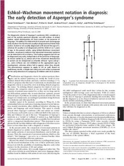 Eshkol-Wachman movement notation in diagnosis: The early detection of Asperger's syndrome - PNAS