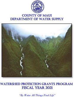 "By Water All Things Find Life" - COUNTY OF MAUI DEPARTMENT OF WATER SUPPLY - WATERSHED PROTECTION GRANTS PROGRAM - Maui County