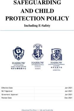 SAFEGUARDING AND CHILD PROTECTION POLICY - Including E-Safety