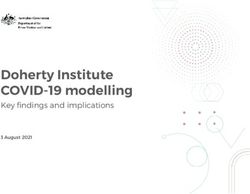 Doherty Institute COVID-19 modelling - Key findings and implications 3 August 2021