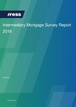 Intermediary Mortgage Survey Report 2018 2017