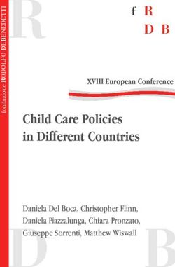 Child Care Policies in Different Countries - Daniela Del Boca, Christopher Flinn, Daniela Piazzalunga, Chiara Pronzato, Giuseppe Sorrenti, Matthew ...