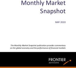 Monthly Market Snapshot - MAY 2020 The Monthly Market Snapshot publication provides commentary on the global economy and the performance of ...