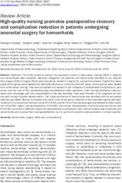 Review Article High-quality nursing promotes postoperative recovery and complication reduction in patients undergoing anorectal surgery for ...