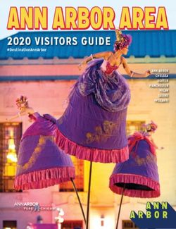 ANN ARBOR AREA 2020 VISITORS GUIDE - #DestinationAnnArbor