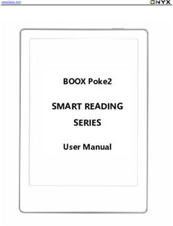 SMART READING SERIES BOOX Poke2 User Manual - Good e-Reader