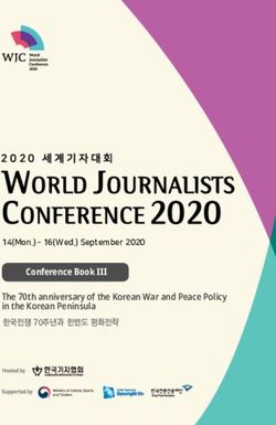 Conference Book The 70th anniversary of the Korean War and Peace Policy in the Korean Peninsula