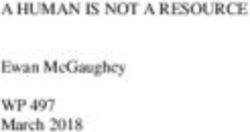 A HUMAN IS NOT A RESOURCE - EWAN MCGAUGHEY - CENTRE FOR BUSINESS RESEARCH