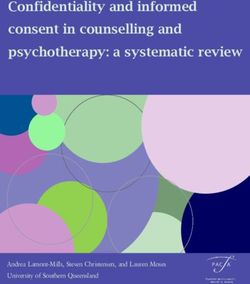 Confidentiality and informed consent in counselling and psychotherapy: a systematic review - Andrea Lamont-Mills, Steven Christensen, and Lauren Moses