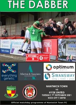 NANTWICH TOWN HYDE UNITED - vs - Nantwich Town Football Club