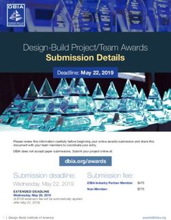 Submission Details Design-Build Project/Team Awards - DBIA