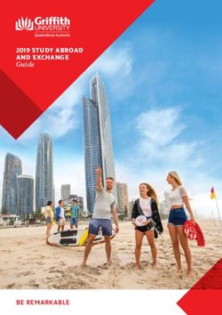 2019 STUDY ABROAD AND EXCHANGE - Guide - BE REMARKABLE - Griffith University