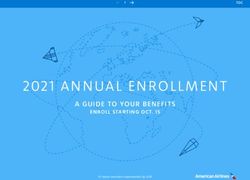 2021 ANNUAL ENROLL MENT - A GUIDE TO YOUR BENEFITS ENROLL STARTING OCT. 15 - American Airlines