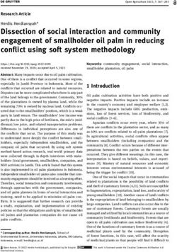 Dissection of social interaction and community engagement of smallholder oil palm in reducing conflict using soft system methodology