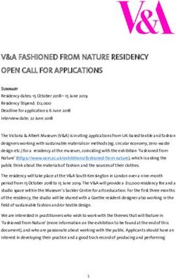V&A FASHIONED FROM NATURE RESIDENCY OPEN CALL FOR APPLICATIONS