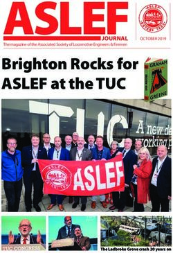 ASLEFJOURNAL Brighton Rocks for ASLEF at the TUC - OCTOBER 2019