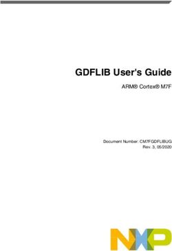 GDFLIB User's Guide ARM Cortex M7F - Document Number: CM7FGDFLIBUG Rev. 3, 05/2020 - NXP Semiconductors