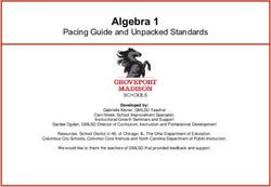 Algebra 1 Pacing Guide and Unpacked Standards - Groveport Madison Schools