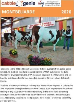 MONTBELIARDE 2020 - CATTLE GENIE