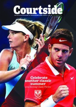 Courtside - Celebrate summer another classic 2019 Kooyong Classic Preview - Kooyong Lawn Tennis Club