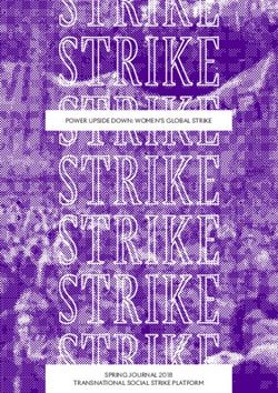 POWER UPSIDE DOWN: WOMEN'S GLOBAL STRIKE - SPRING JOURNAL 2018 TRANSNATIONAL SOCIAL STRIKE PLATFORM