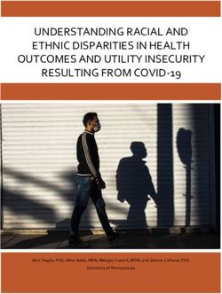 UNDERSTANDING RACIAL AND ETHNIC DISPARITIES IN HEALTH OUTCOMES AND UTILITY INSECURITY RESULTING FROM COVID-19 - DAN TREGLIA, PHD, MINA ADDO, MPA ...
