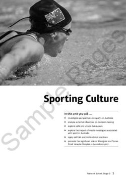 Sporting Culture - Pearson