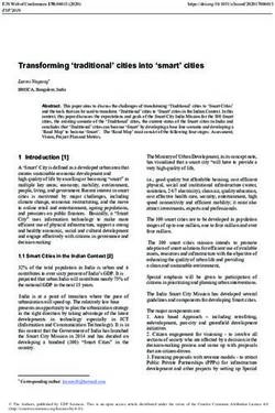 Transforming 'traditional' cities into 'smart' cities - E3S Web of Conferences