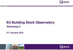 EU Building Stock Observatory - Workshop 2 31st January 2019 - ALDREN