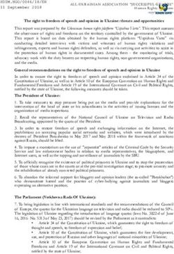 The right to freedom of speech and opinion in Ukraine: threats and opportunities - OSCE