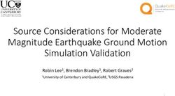 SOURCE CONSIDERATIONS FOR MODERATE MAGNITUDE EARTHQUAKE GROUND MOTION SIMULATION VALIDATION - ROBIN LEE1, BRENDON BRADLEY1, ROBERT GRAVES2