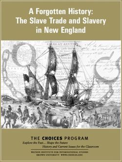 A Forgotten History: The Slave Trade and Slavery in New England