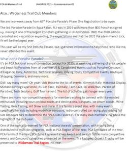 Attn.: Wilderness Trail Club Members