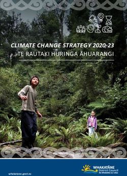 CLIMATE CHANGE STRATEGY 2020-23 TE RAUTAKI HURINGA ĀHUARANGI - whakatane.govt.nz