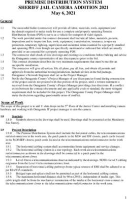 PREMISE DISTRIBUTION SYSTEM SHERIFF JAIL CAMERA ADDITION 2021