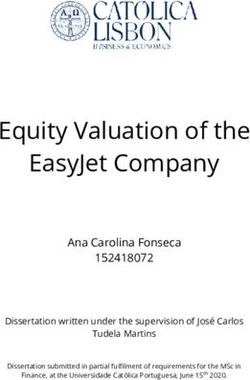 Equity Valuation of the EasyJet Company - Universidade ...